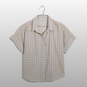 Madewell Hilltop Shirt in Tahoe Plaid (XS)
